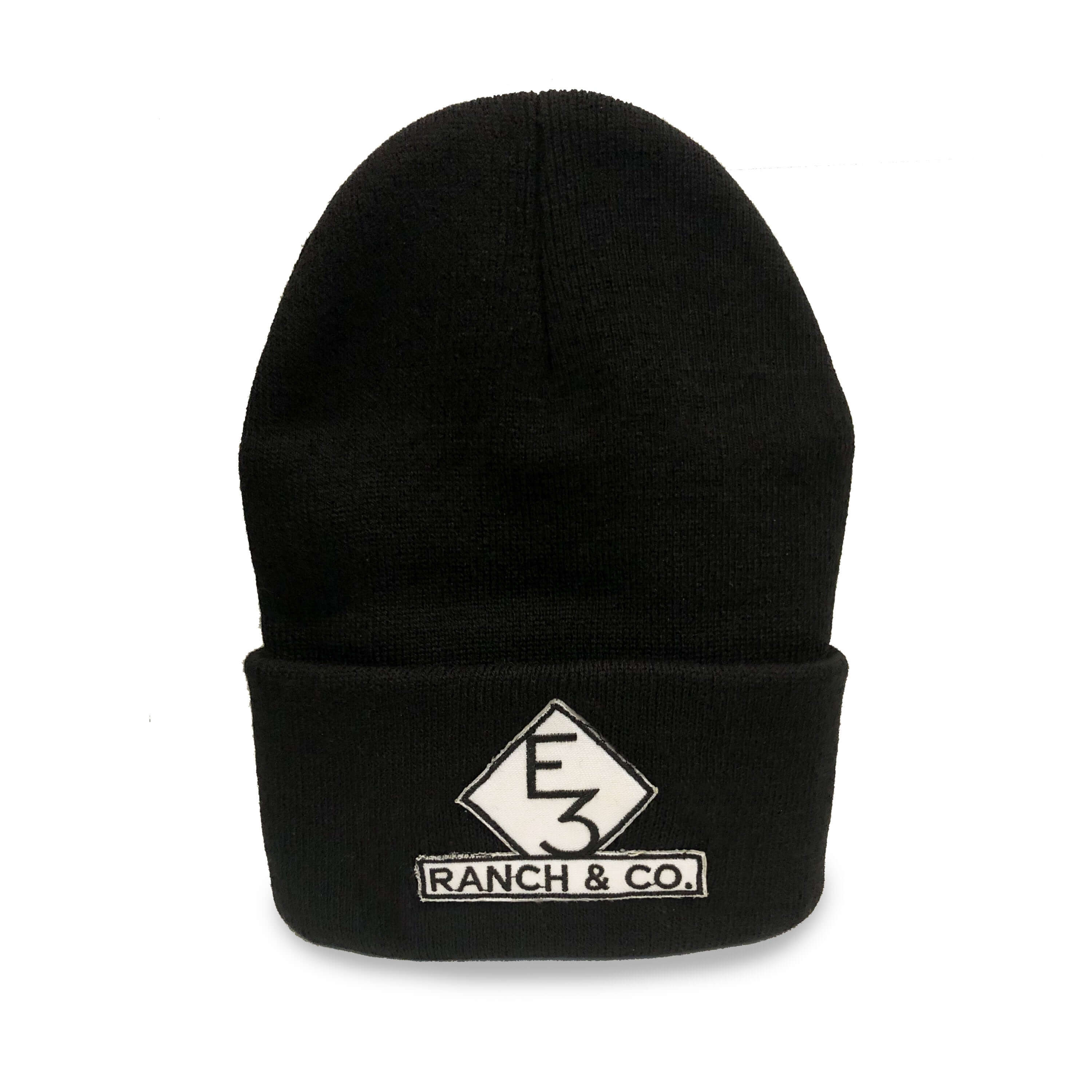 E3 Ranch Black Stocking Hat
